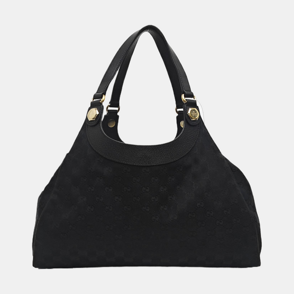 Monogram Canvas Top Handle Bag Black