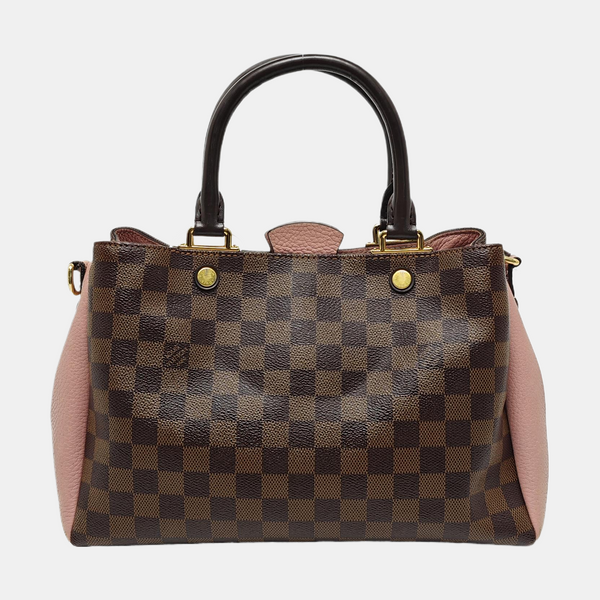 BRITTANY BB Damier Ebene Coated Canvas Brown