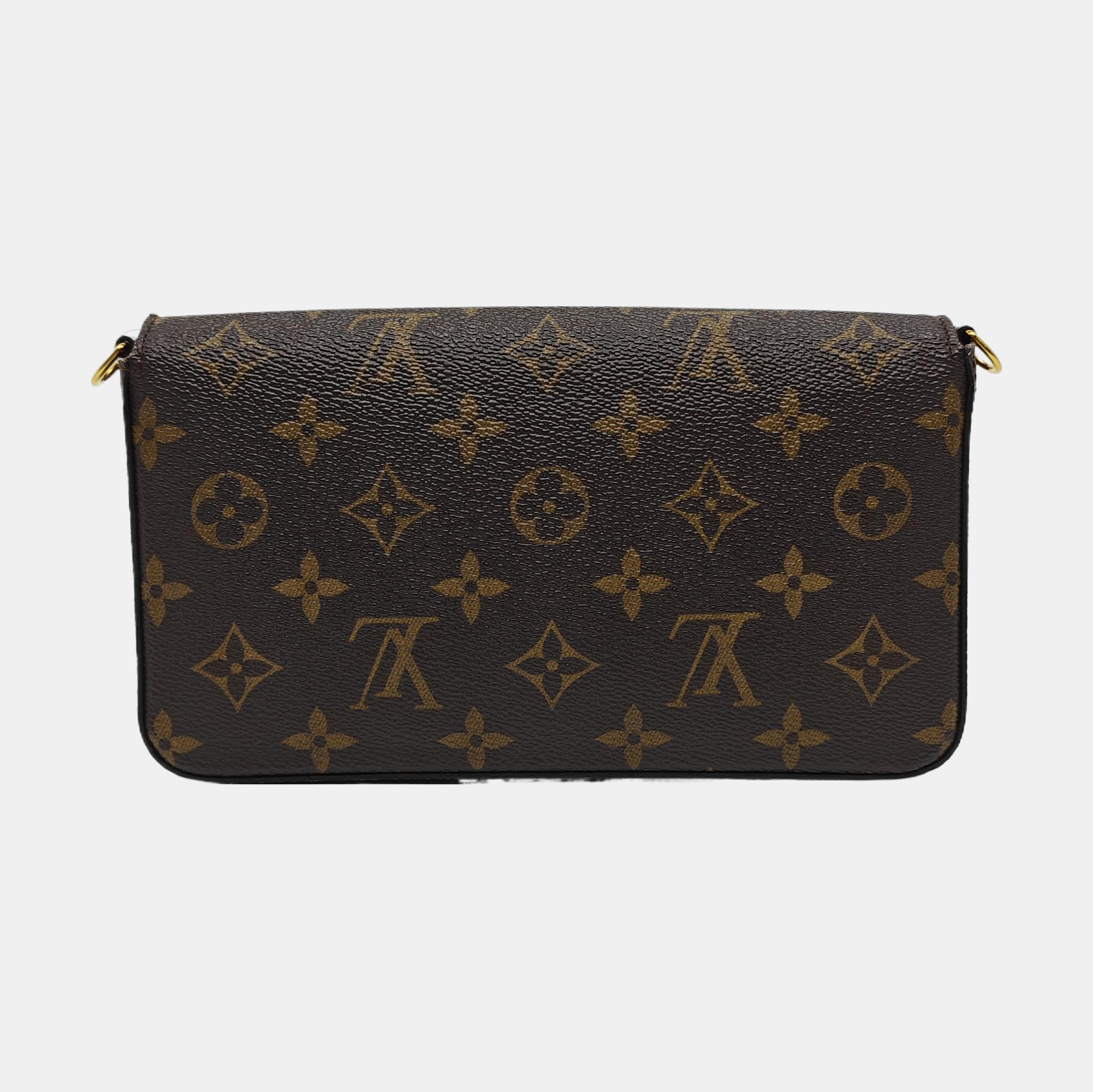 Authenticated pre-owned  FÉLICIE Monogram Coated Canvas Brown - Shoulder Bag at Looply