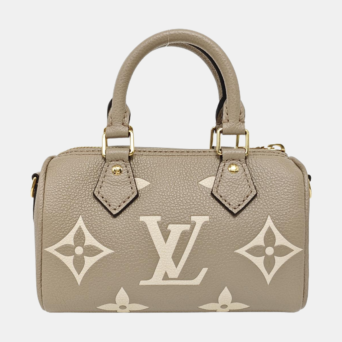 SPEEDY Nano Monogram Calfskin Gray