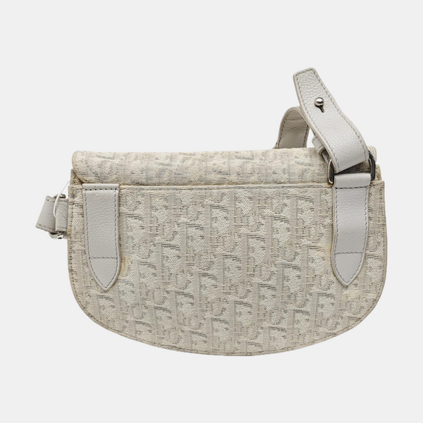 Saddle Small Oblique Canvas Beige