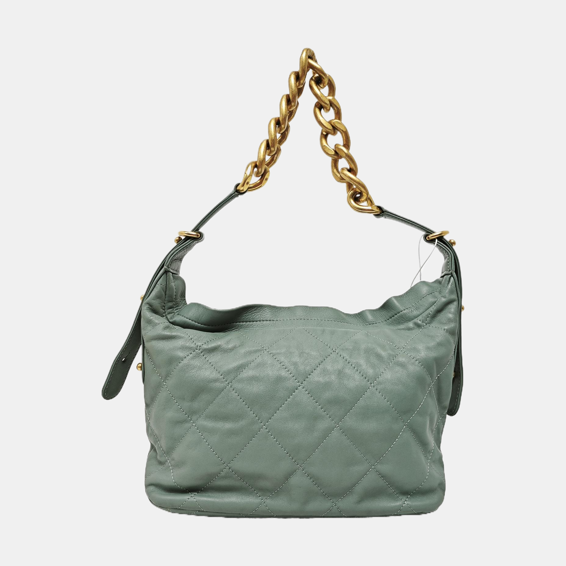 Quilted Calfskin Shoulder Bag Green