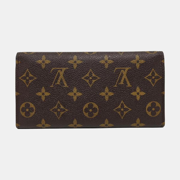 JOSÉPHINE Monogram Coated Canvas Brown Wallet