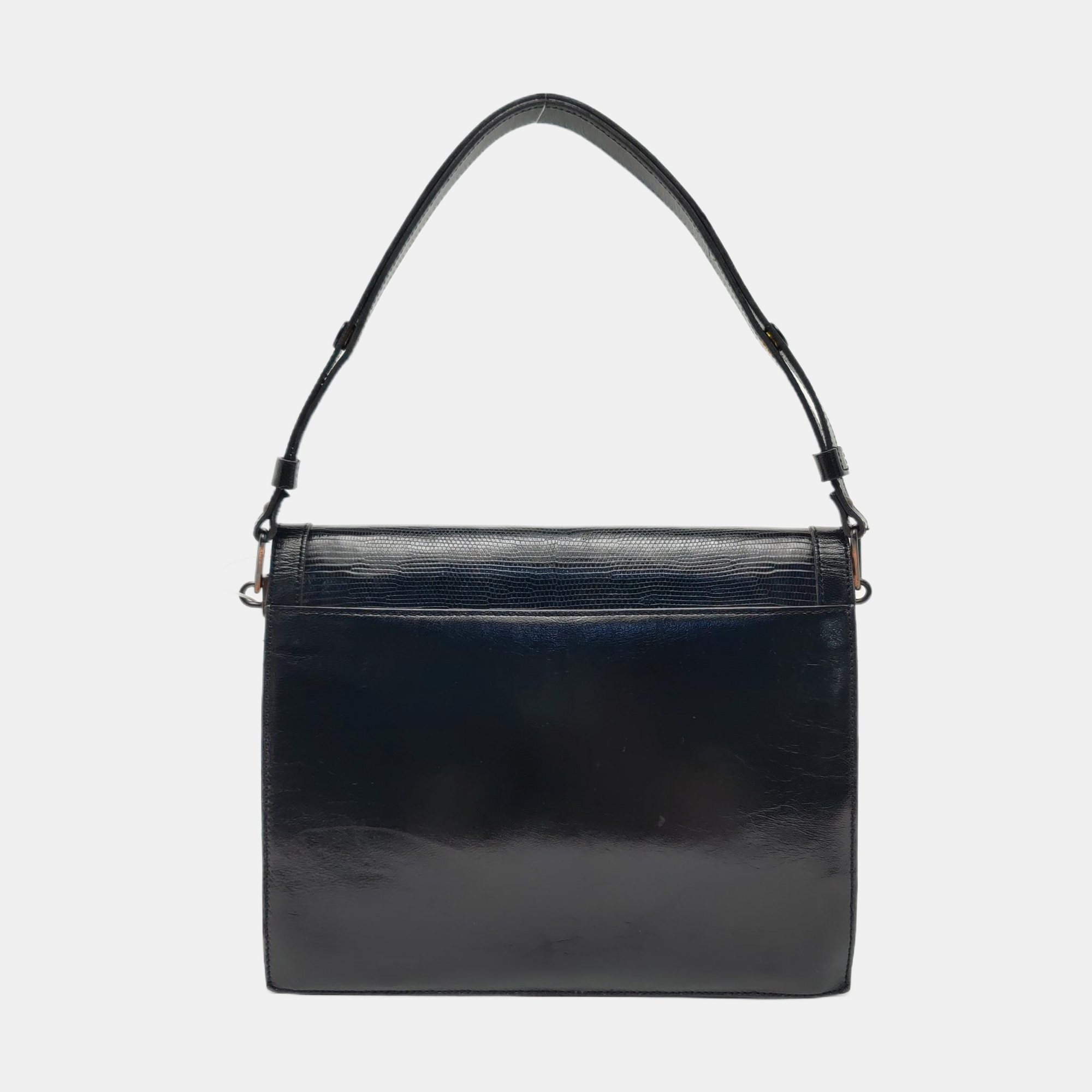 Calfskin Shoulder Bag Black