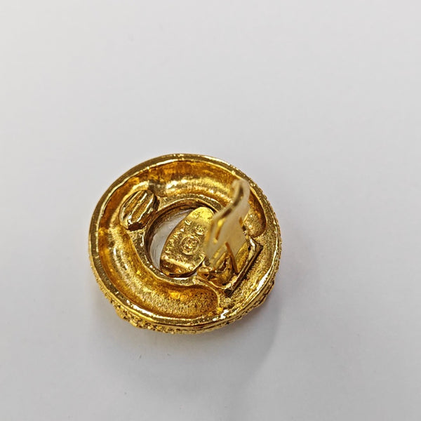 Metal Gold Clip On Earrings