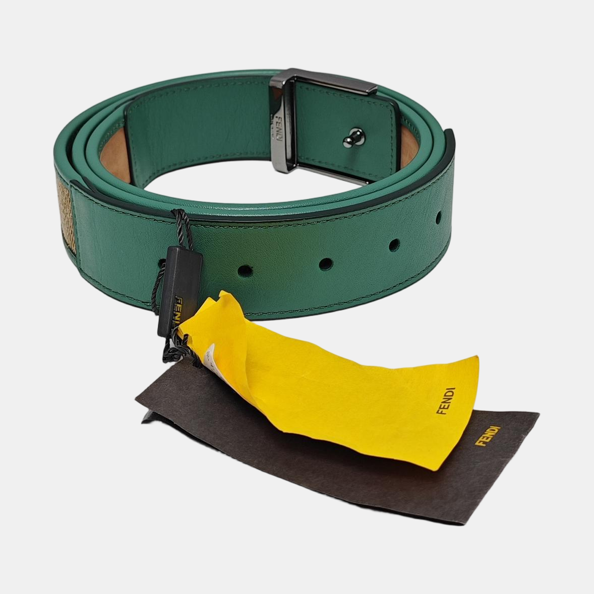 Leather Belt Green