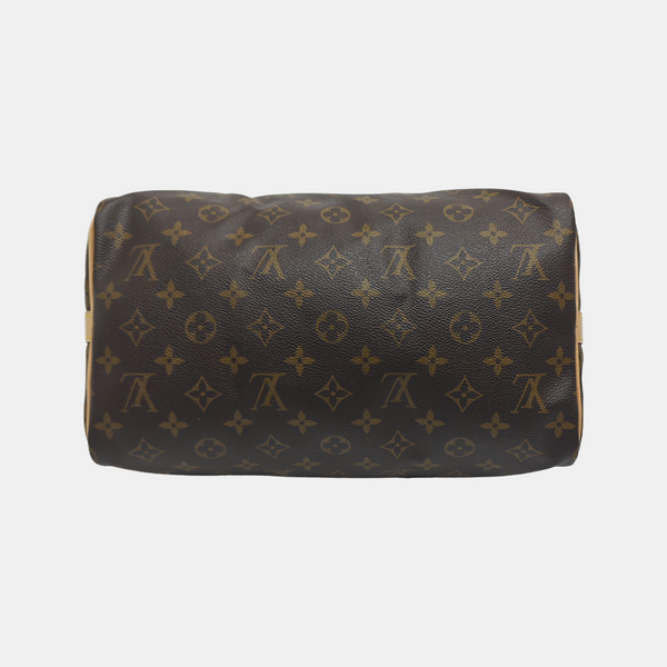 SPEEDY 30 Monogram Coated Canvas Brown
