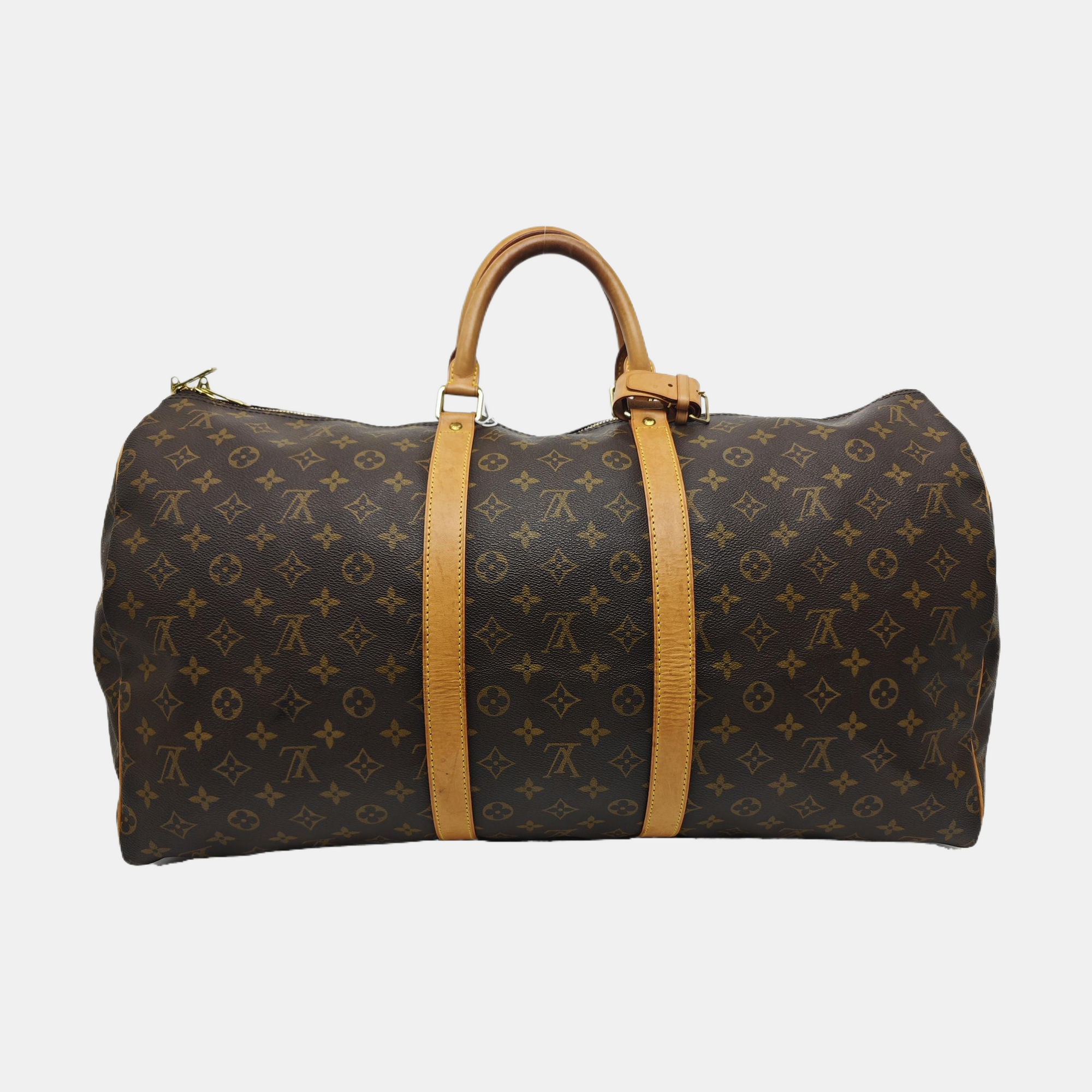 SAC SOUPLE 55 Monogram Coated Canvas Brown