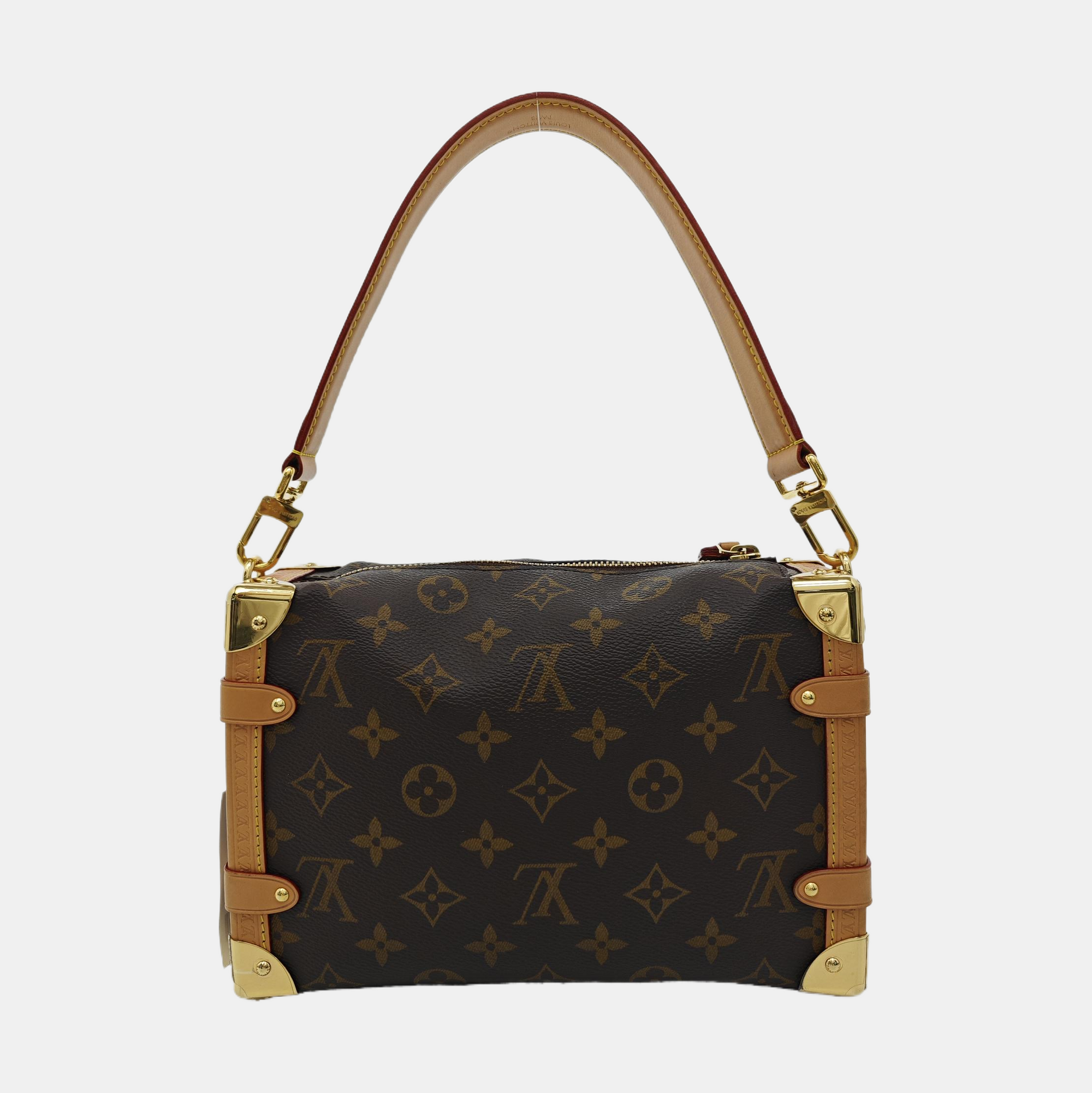 SIDE TRUNK MM Monogram Coated Canvas Brown
