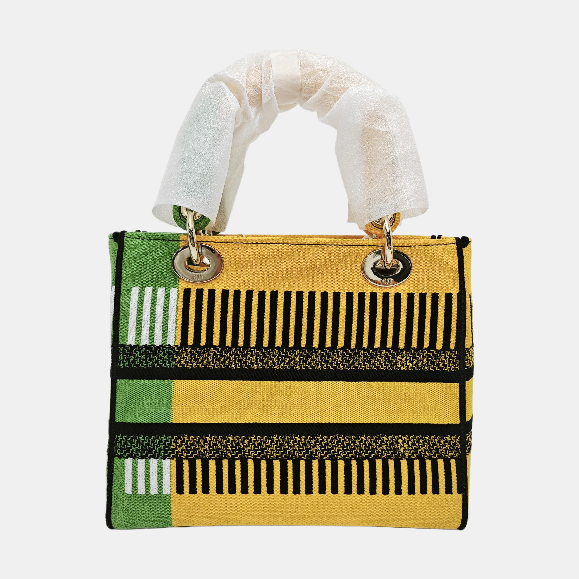 Authenticated pre-owned  Lady D-Lite Medium Fabric Multicolor - Tote Bag at Looply