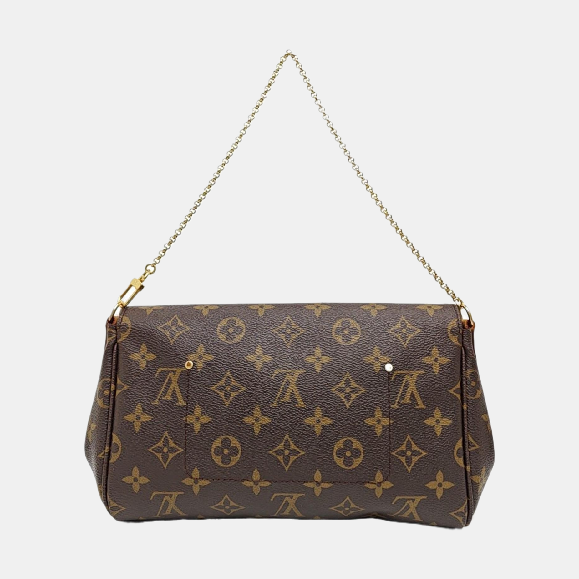 FAVORITE PM Monogram Coated Canvas Brown