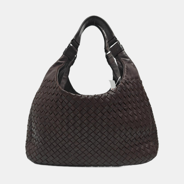 Calfskin Top Handle Bag Brown