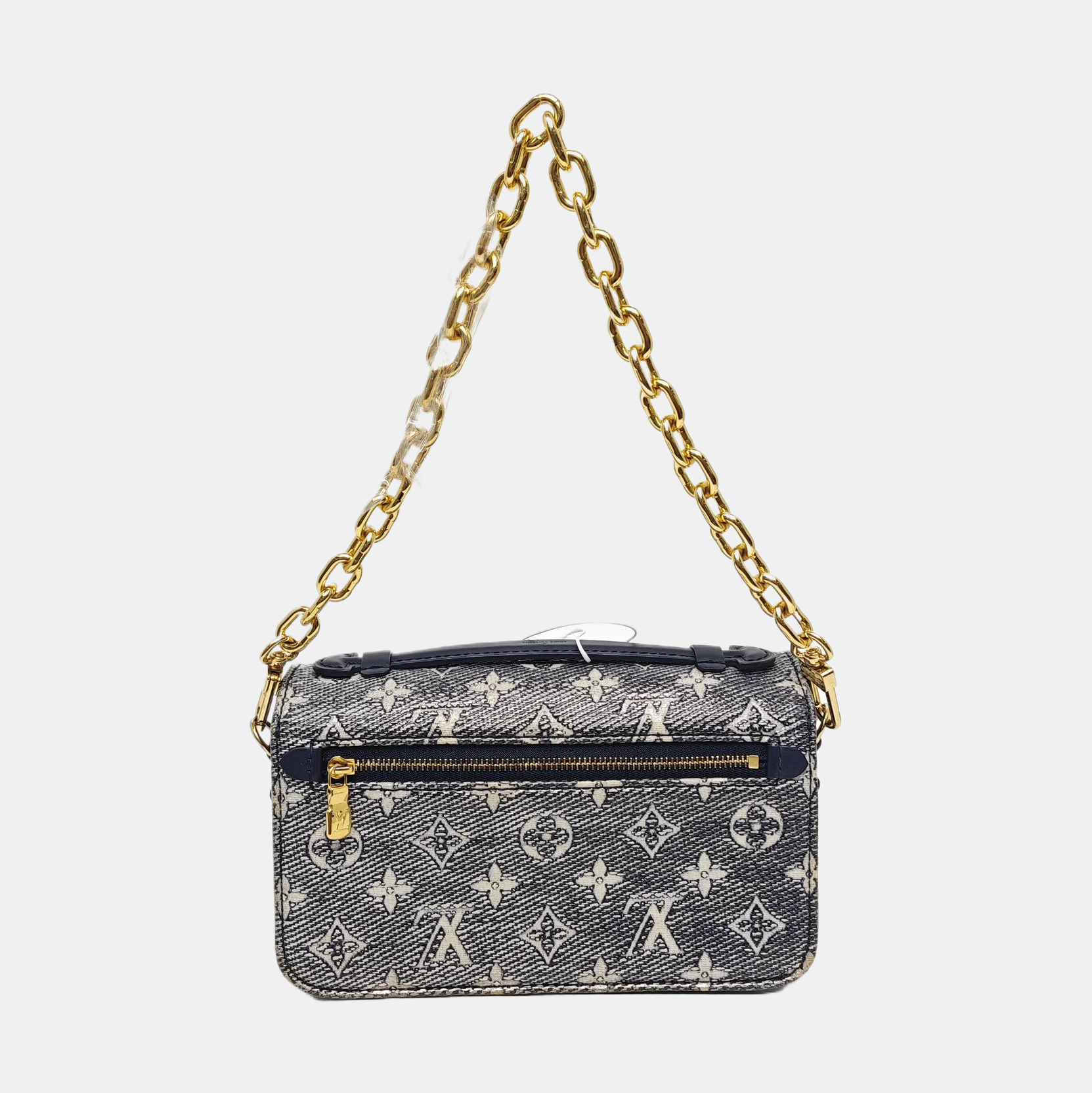 MÉTIS EAST WEST PM Monogram Coated Canvas Blue