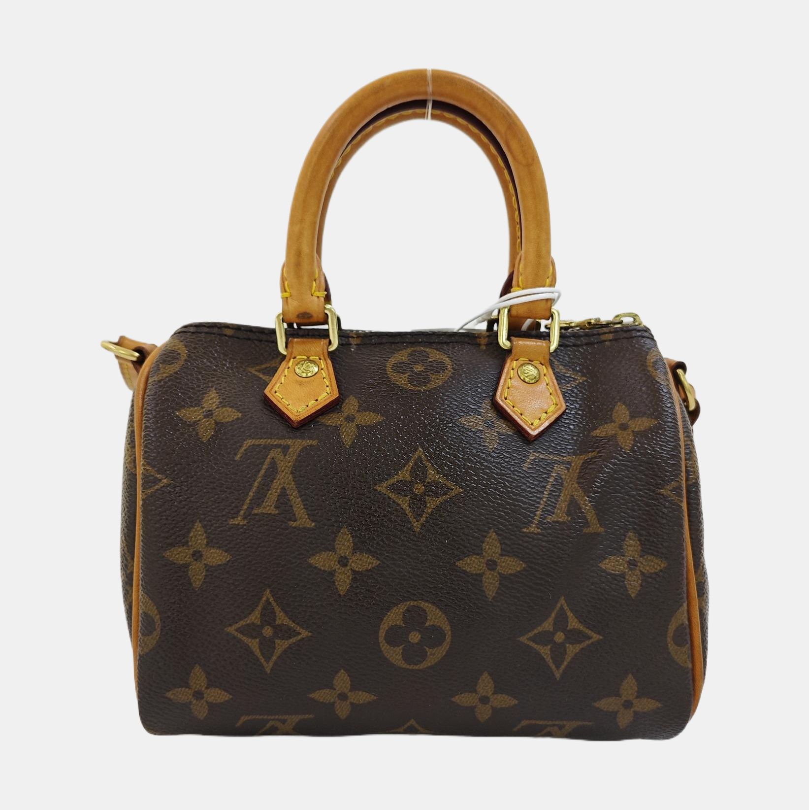 SPEEDY Nano Monogram Coated Canvas Brown