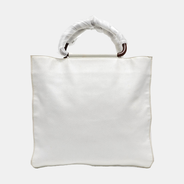 Quilted Leather White