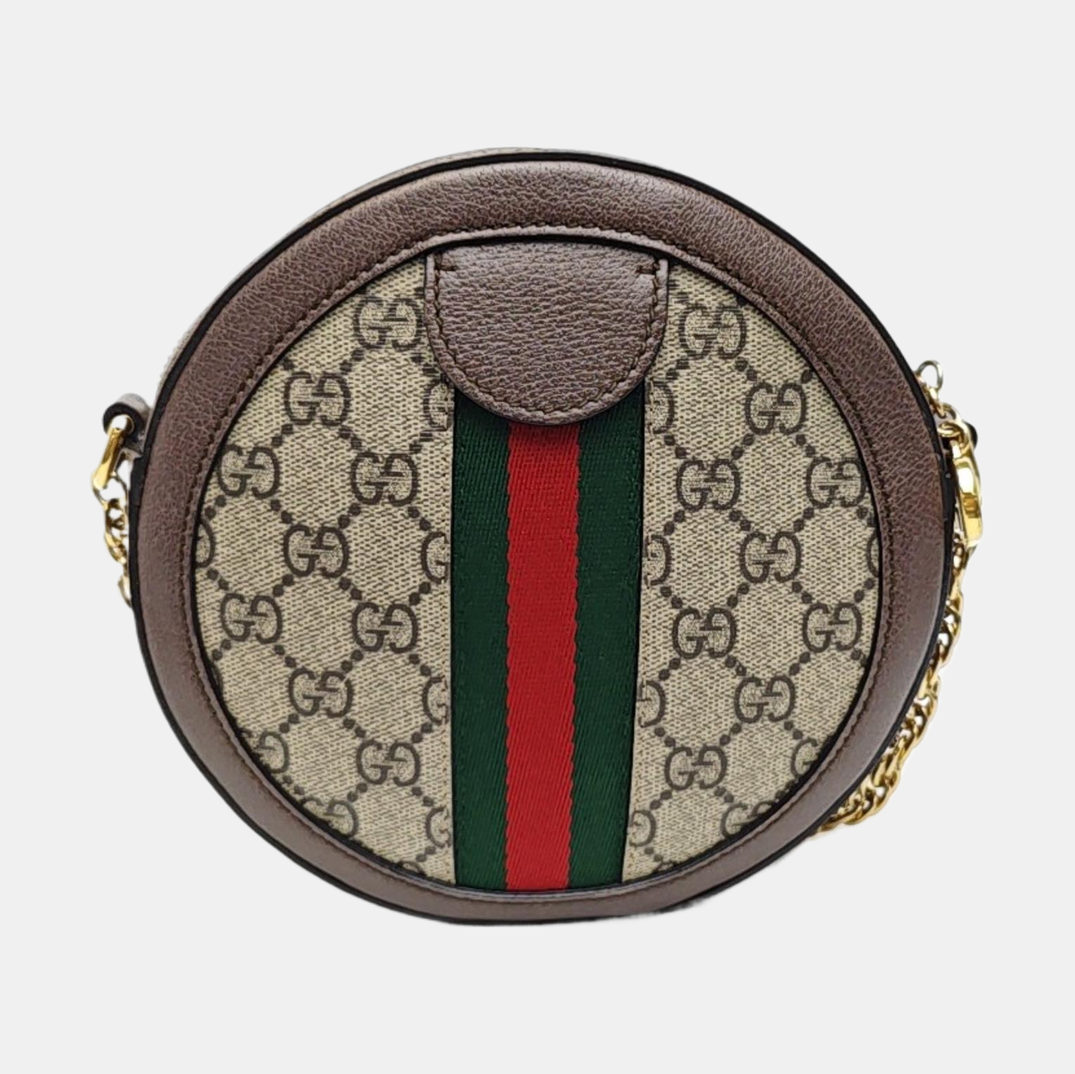 Ophidia Mini Monogram Coated Canvas Beige