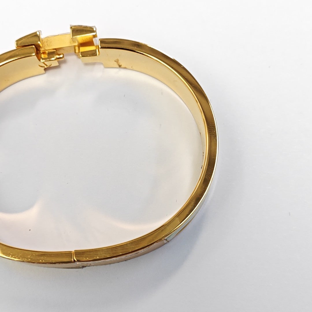 Clic H Metal Gold Bangle