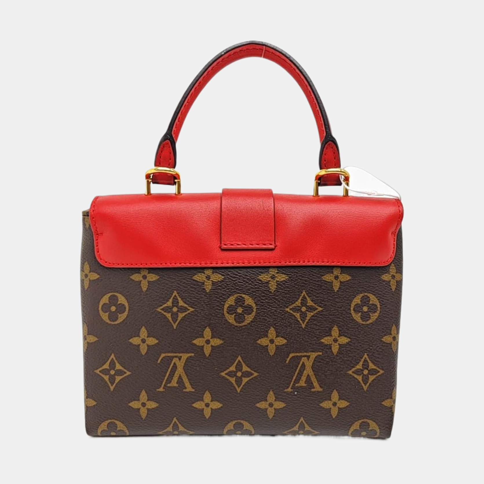 LOCKY BB Monogram Coated Canvas Red