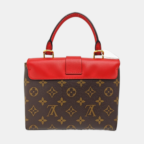 LOCKY BB Monogram Coated Canvas Red