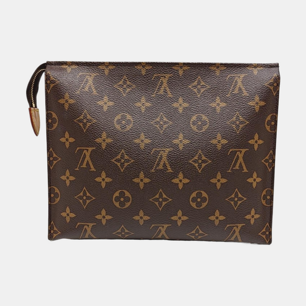 TOILET POCKET 26 Monogram Coated Canvas Brown
