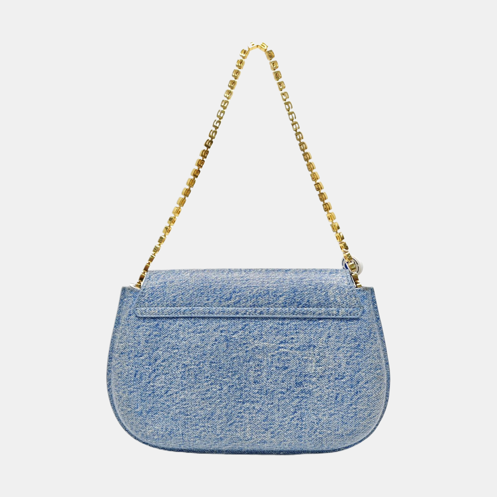 Leather Shoulder Bag Blue