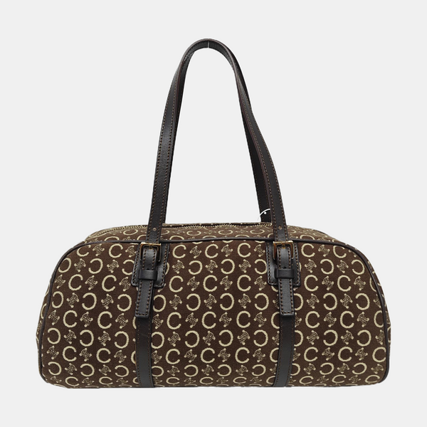 Canvas Top Handle Bag Brown