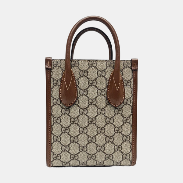 Retro Mini Monogram Coated Canvas Beige