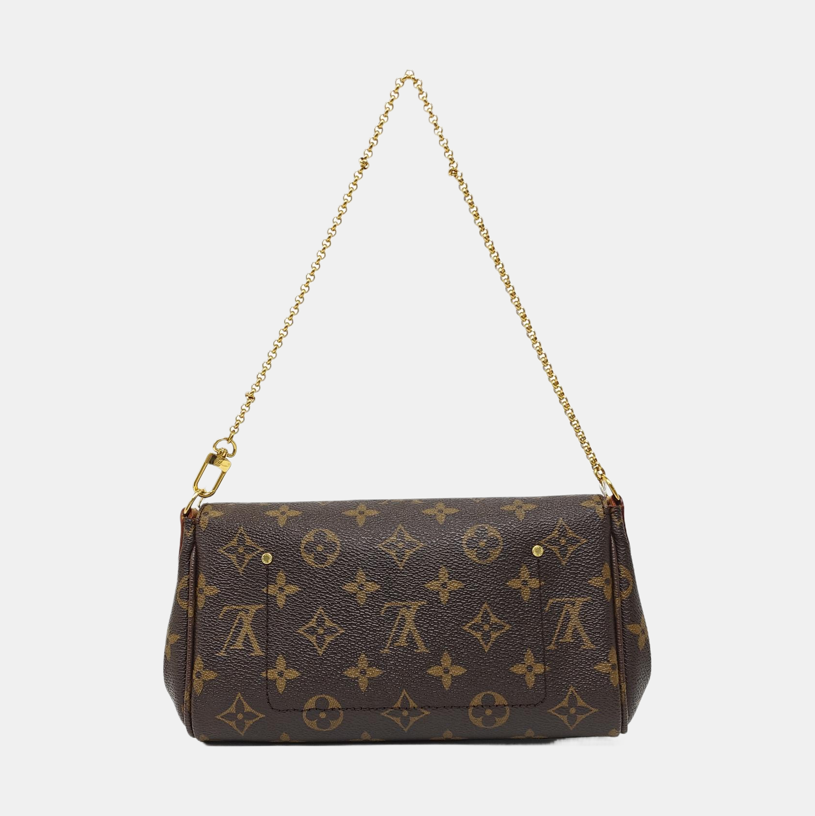 FAVORITE PM Monogram Coated Canvas Brown