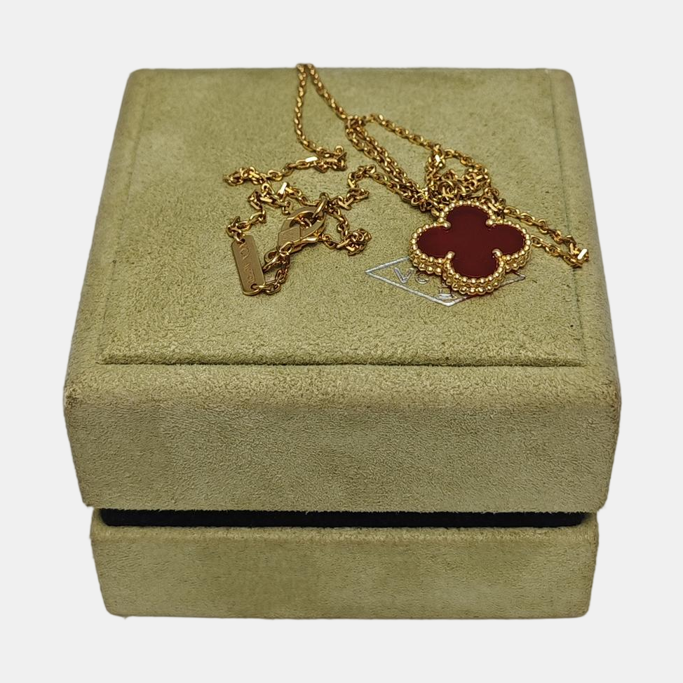 Vintage Alhambra 18k Gold Necklace