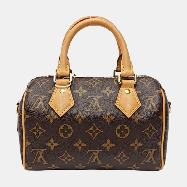 SPEEDY 20 Monogram Coated Canvas Brown