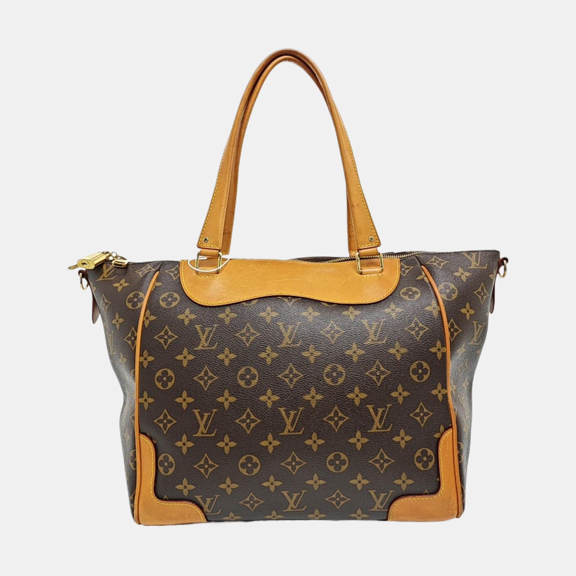 ESTRELA Monogram Coated Canvas Brown