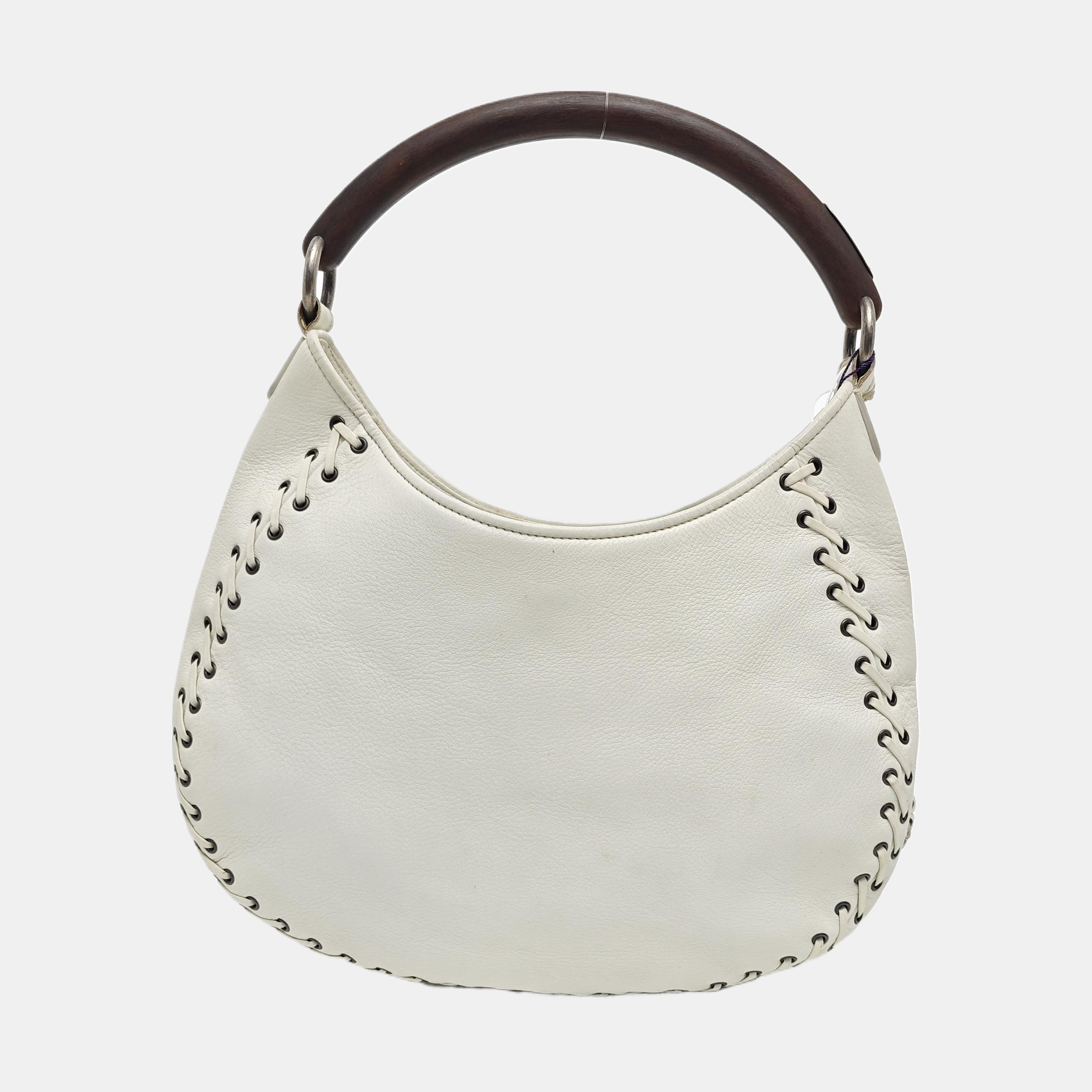 Calfskin Top Handle Bag White