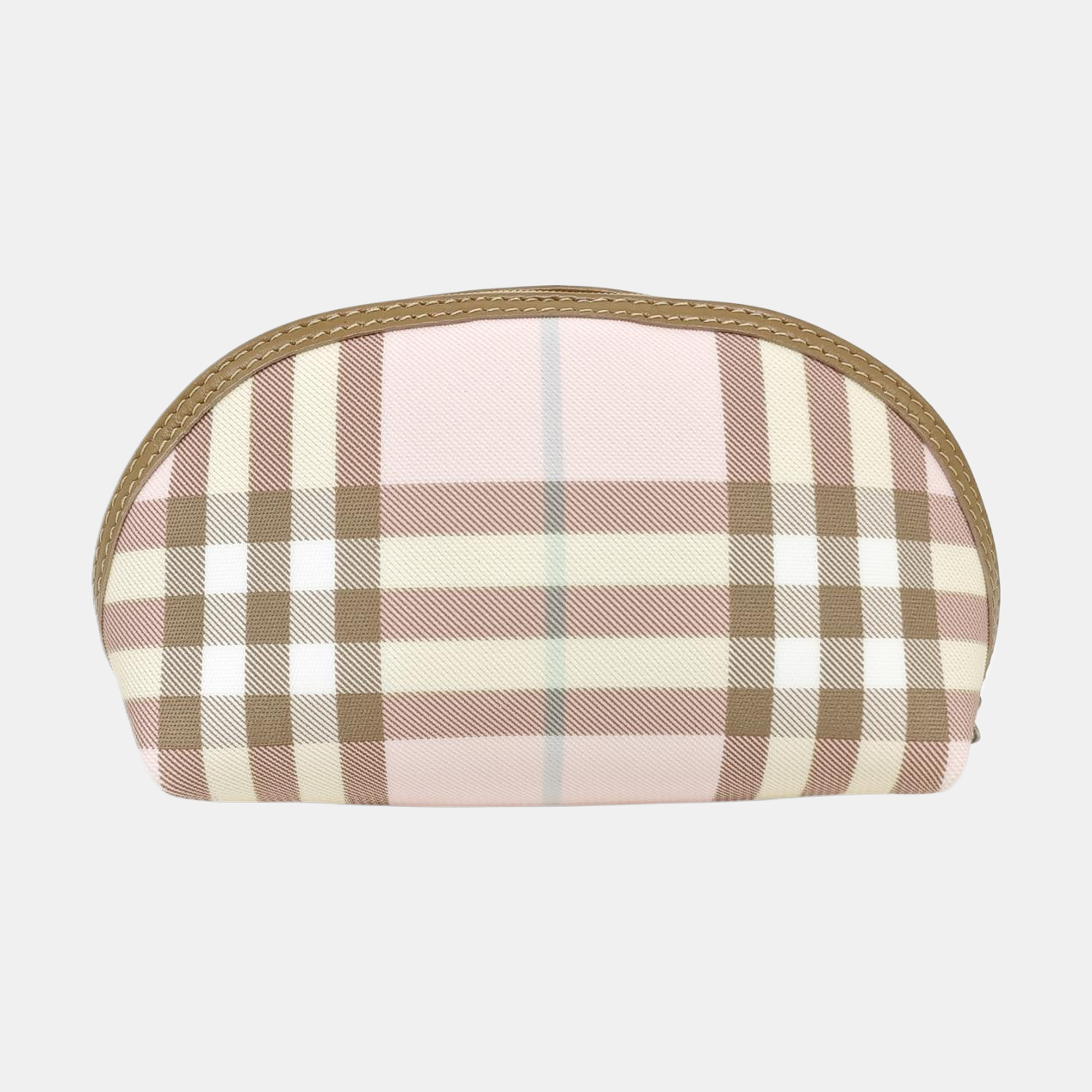 Coated Canvas Clutch Pink