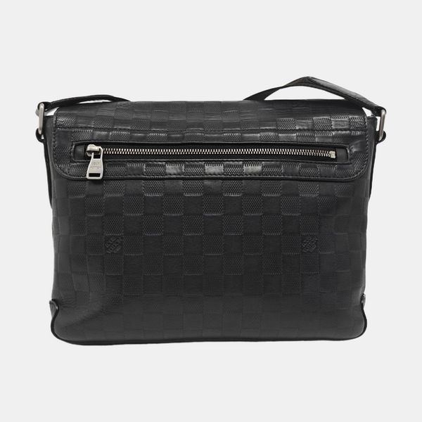 DISTRICT PM Damier Graphite Calfskin Black
