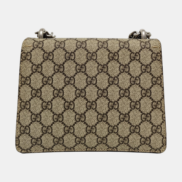 Dionysus Mini Monogram Coated Canvas Beige