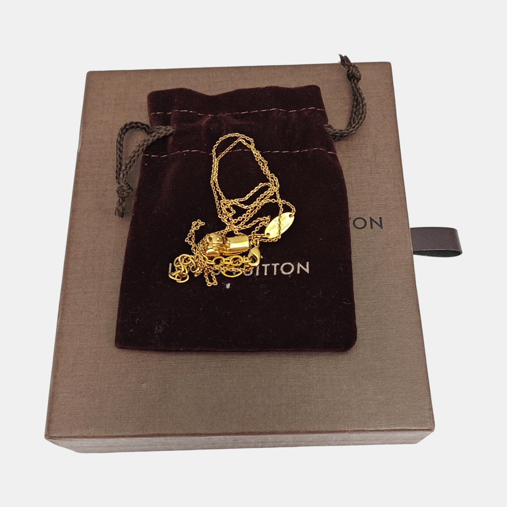 LV &amp; ME Brass Gold Necklace