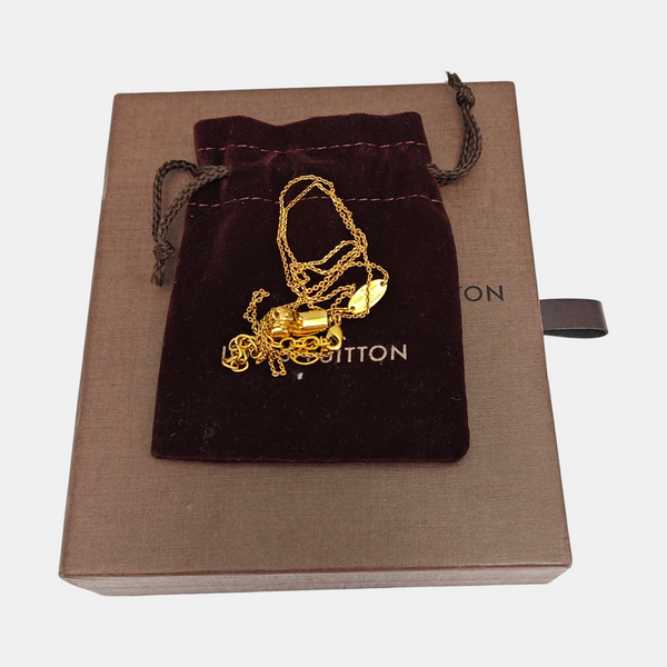 LV & ME Brass Gold Necklace