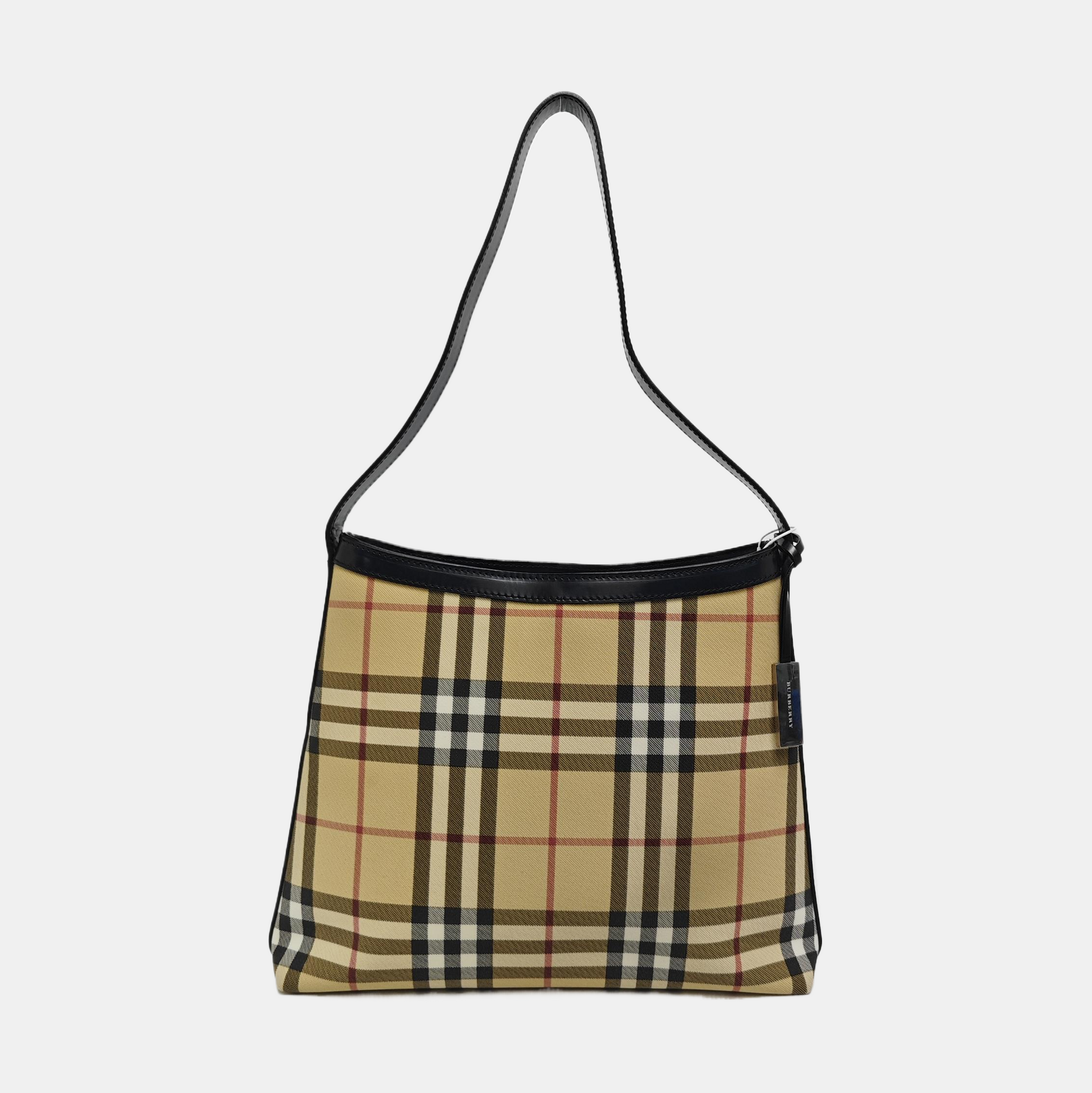 Coated Canvas Tote Bag Beige