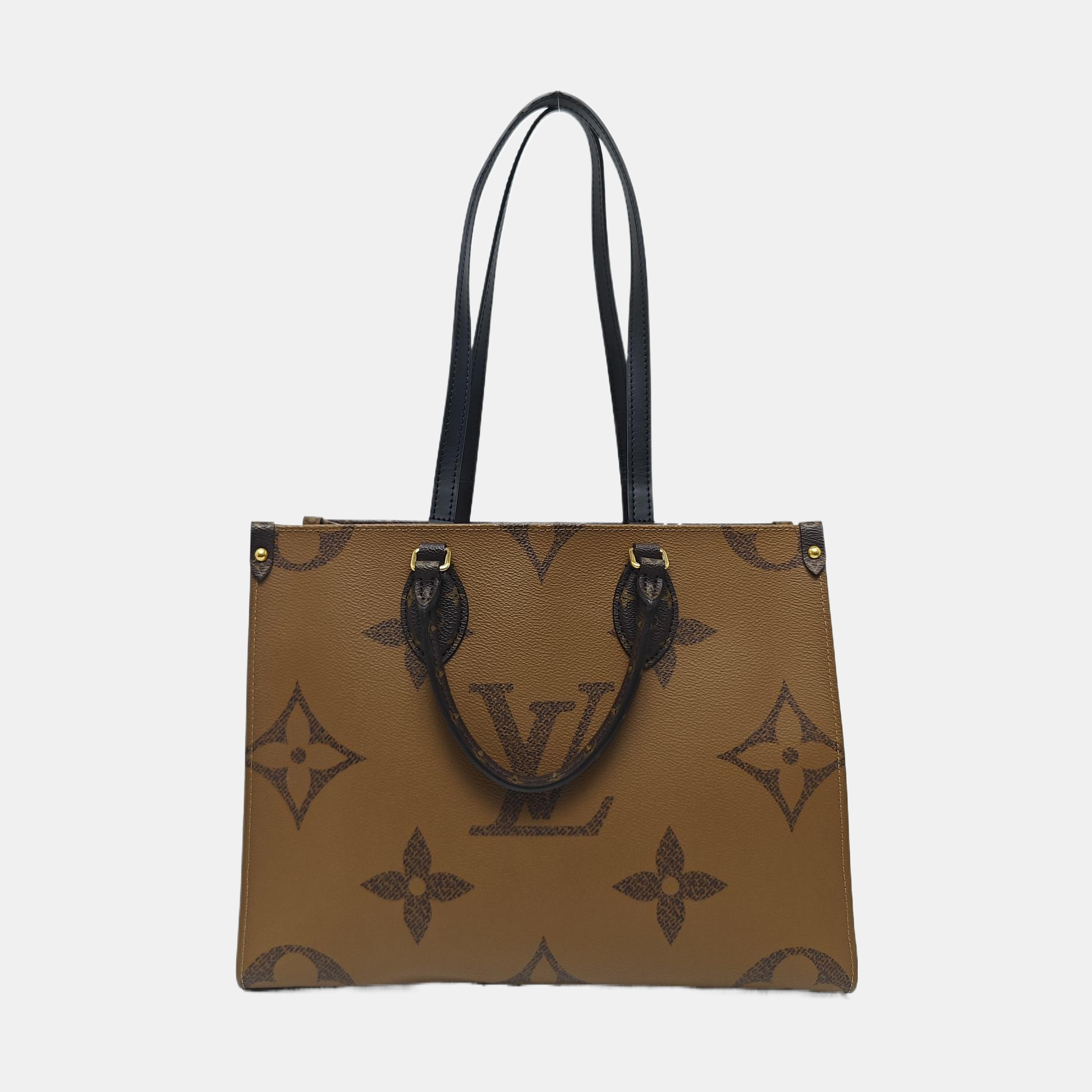 ONTHEGO MM Monogram Coated Canvas Brown
