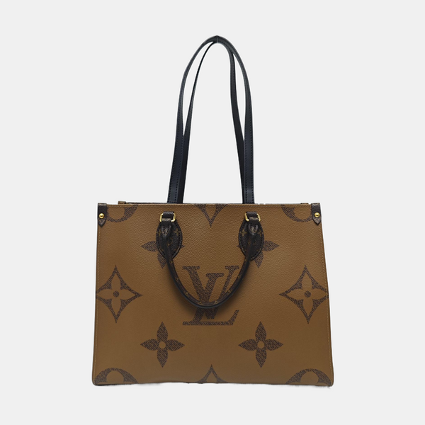 ONTHEGO MM Monogram Coated Canvas Brown