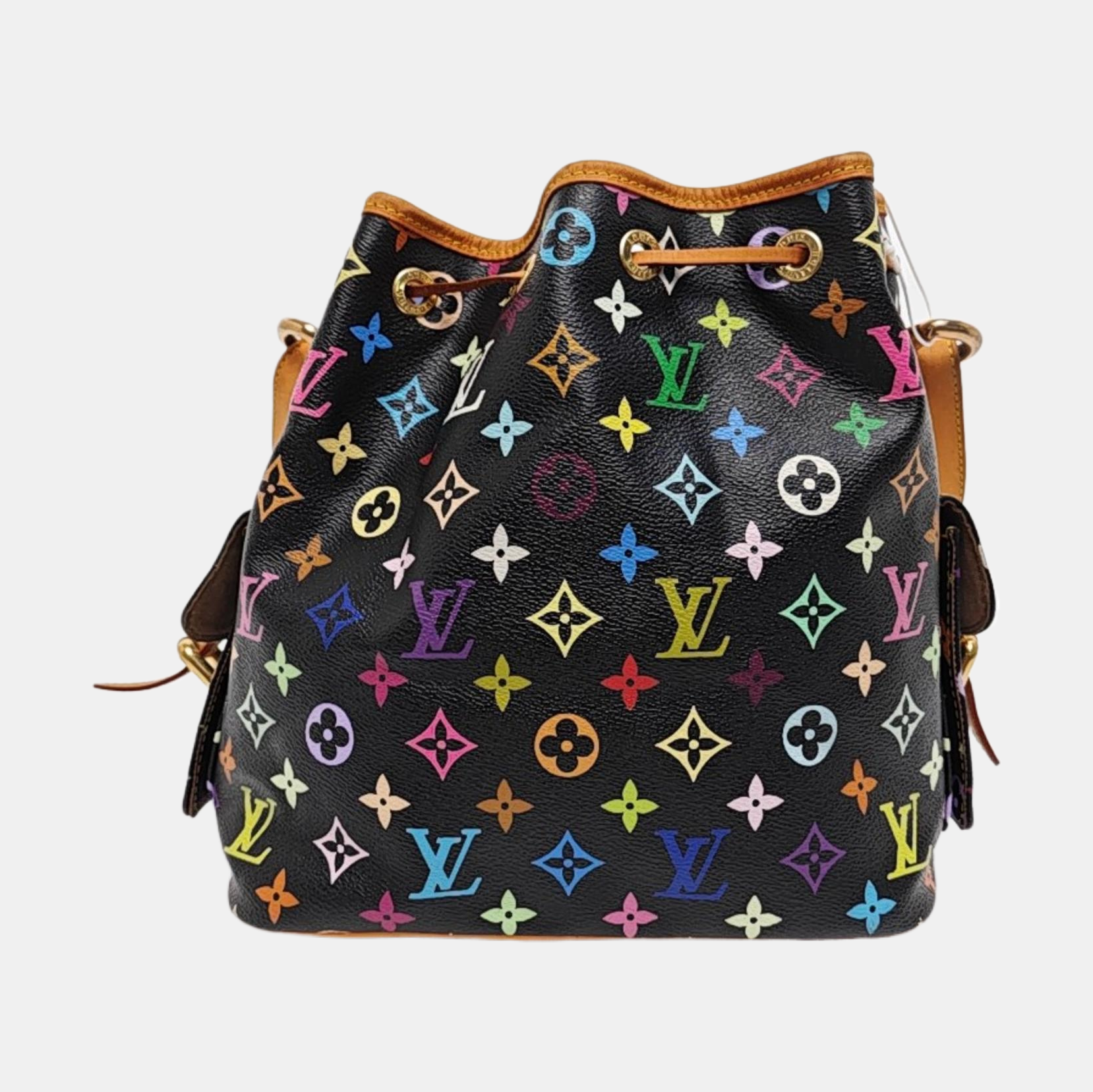 LV × TM NÉONOÉ MM Monogram Coated Canvas Black