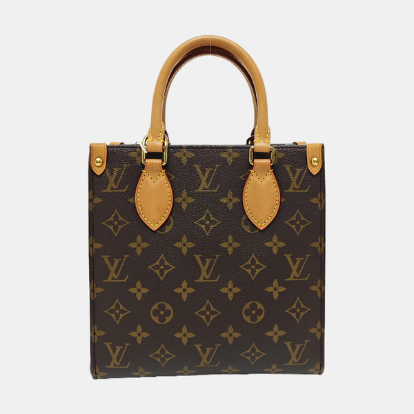 SAC PLAT BB Monogram Coated Canvas Brown