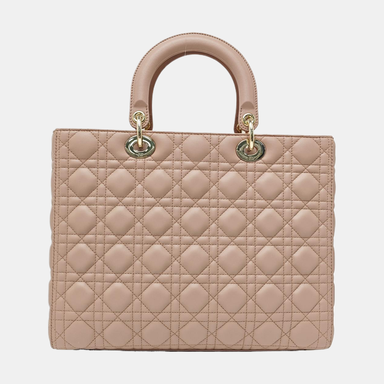Lady Dior Large Cannage Lambskin Pink