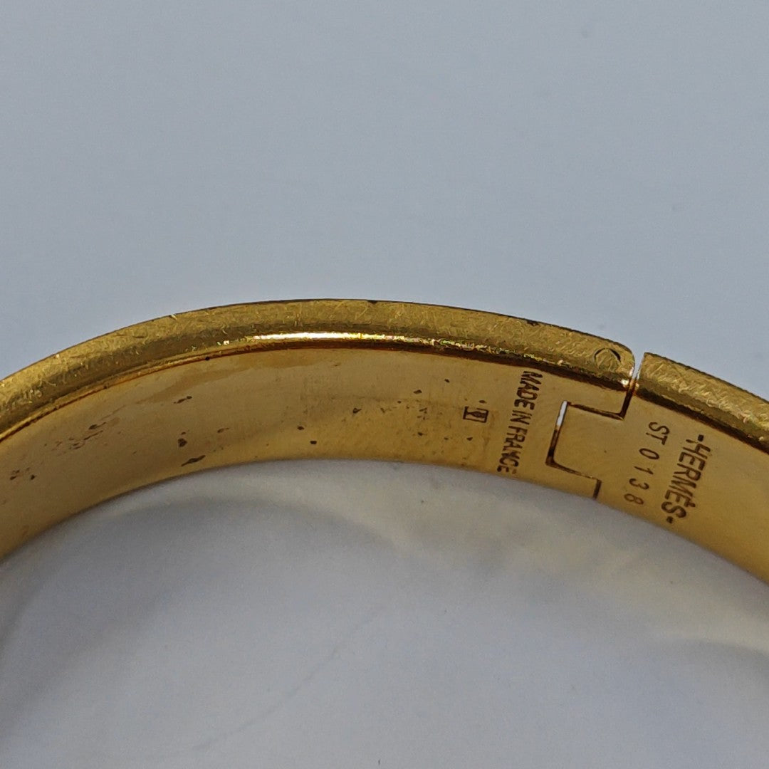 Clic H Metal Gold Bangle