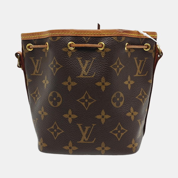 NÉONOÉ Nano Monogram Coated Canvas Brown