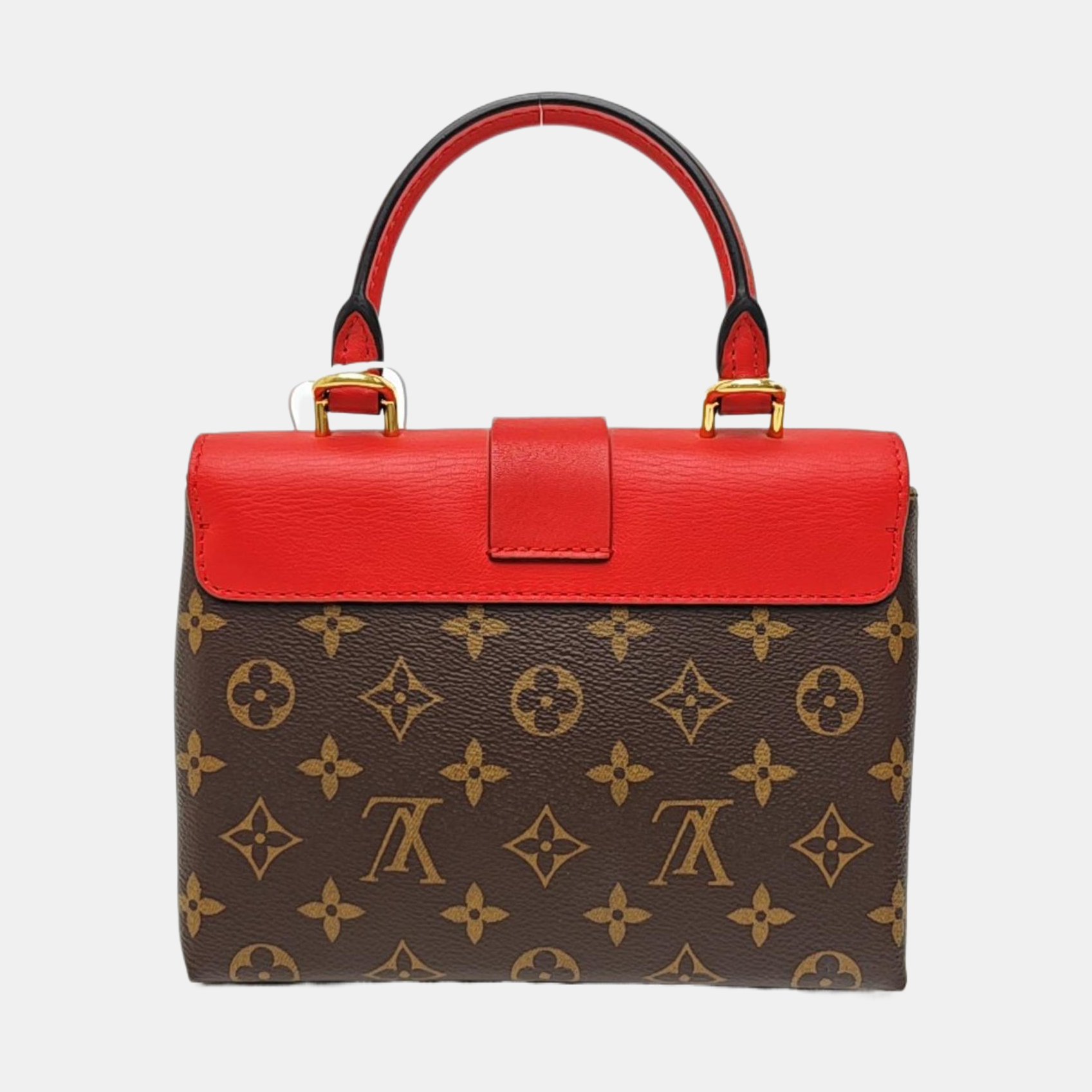 LOCKY BB Monogram Coated Canvas Red