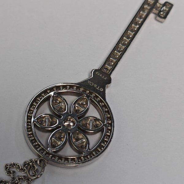 Tiffany Keys Platinum 950 Silver Necklace