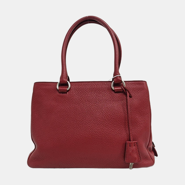 Calfskin Tote Bag Red