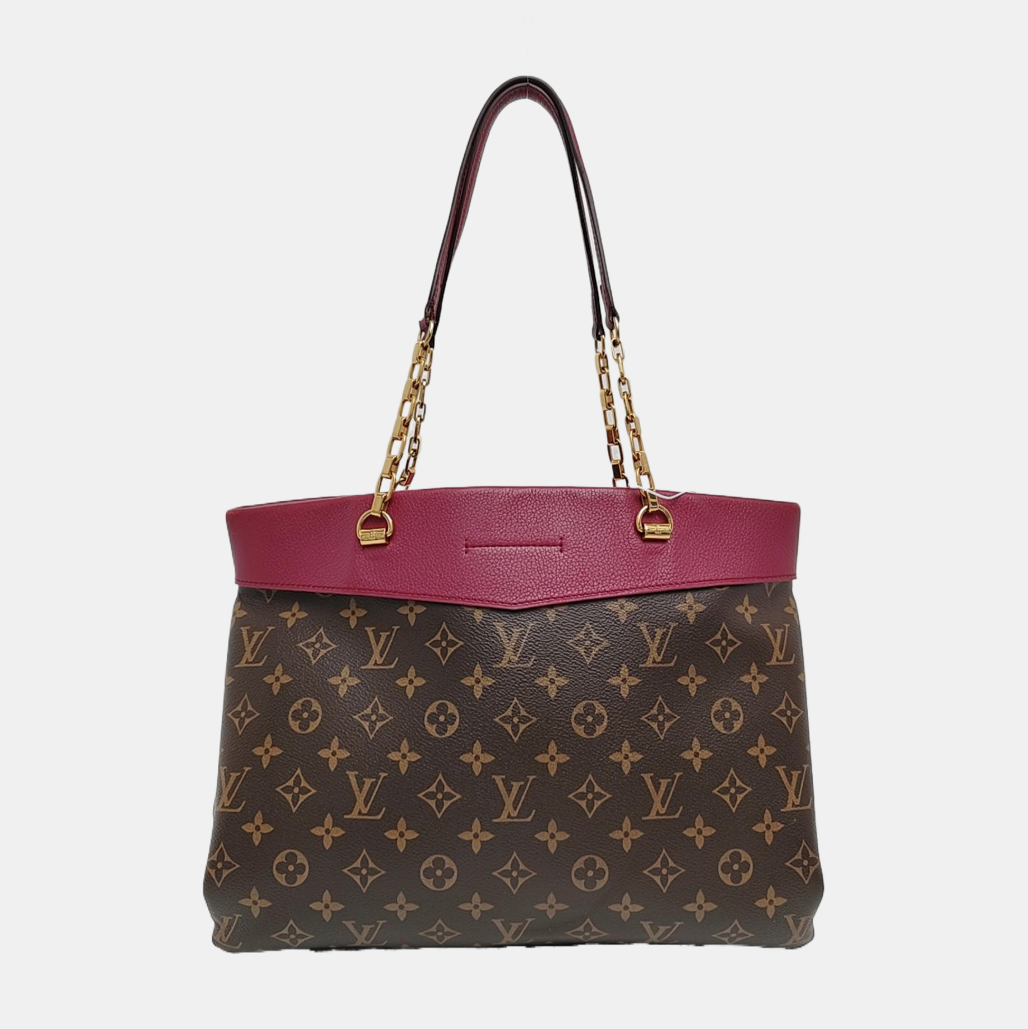 Authenticated pre-owned  PALLAS Monogram Coated Canvas Brown - Tote Bag at Looply