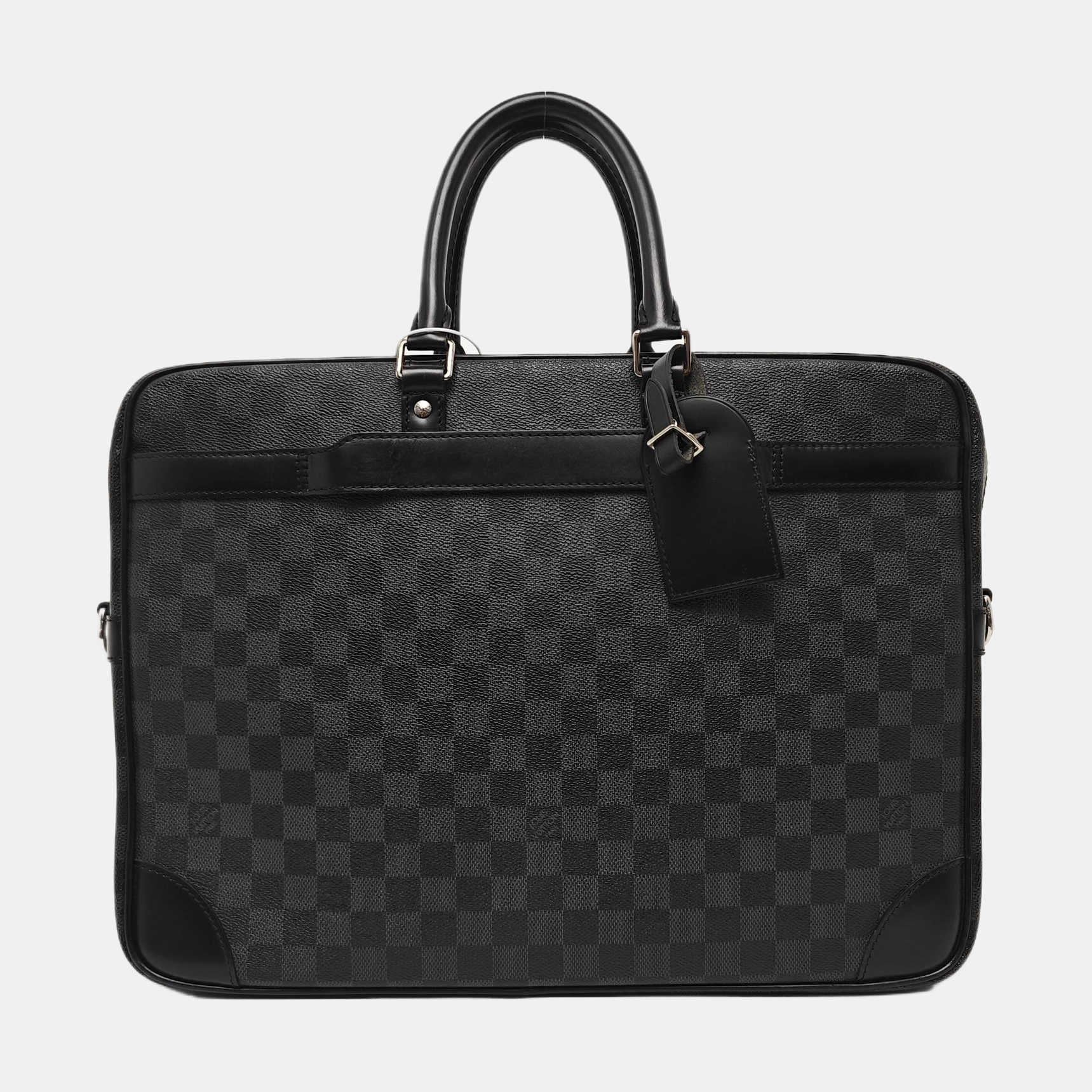 Damier Graphite Coated Canvas Shoulder Bag Gray